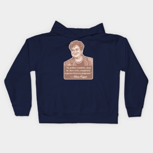 Elena Kagan Portrait and Quote Kids Hoodie